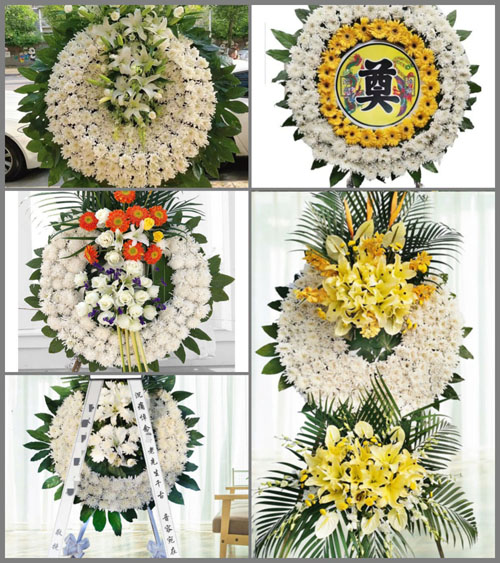 湖北孝感市应城市郎君镇万大村花圈速递